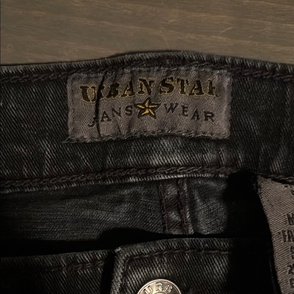 Urban Star Men's Black Jeans - Picture 2 of 5